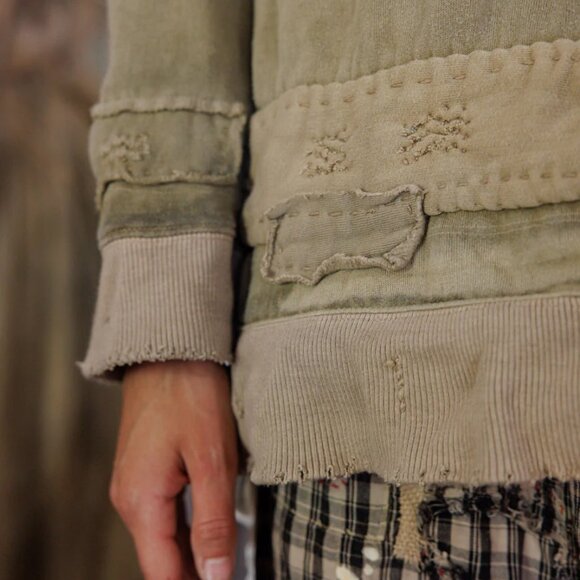 Casual Olive Green Women's Top - Picture 3 of 12